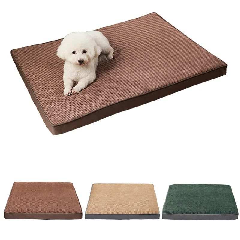 Memory Foam Pet Bed Mat with Removable Cover for Cleaning - Small to X-Large - Purrfect Pet Haven