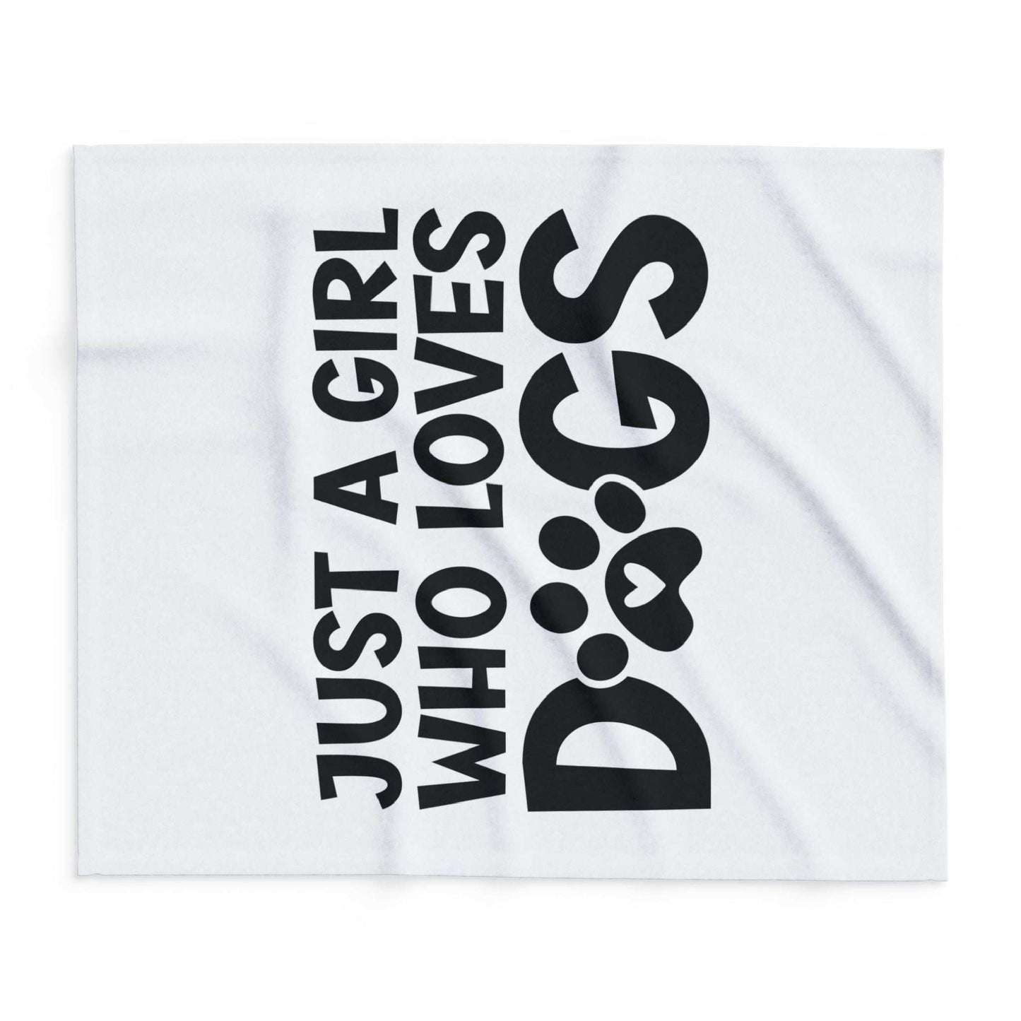 Just a Girl Who Loves Dogs - Fleece Blanket - Purrfect Pet Haven