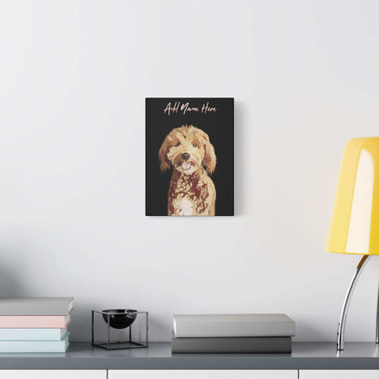 Custom Cartoonify Portrait Canvas - Personalized Art for Pet Lovers | Purrfect Pet Haven