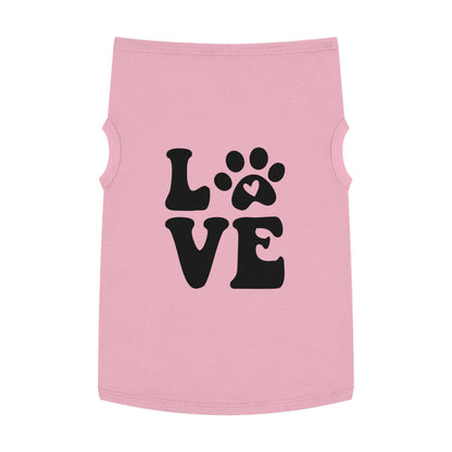 Cute Pet Tank Top - 'Love' Design for Dogs and Cats - Purrfect Pet Haven