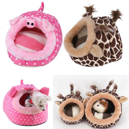 Snuggle Nest Hideaway - Soft Cotton Bed for Small Pets - Purrfect Pet Haven