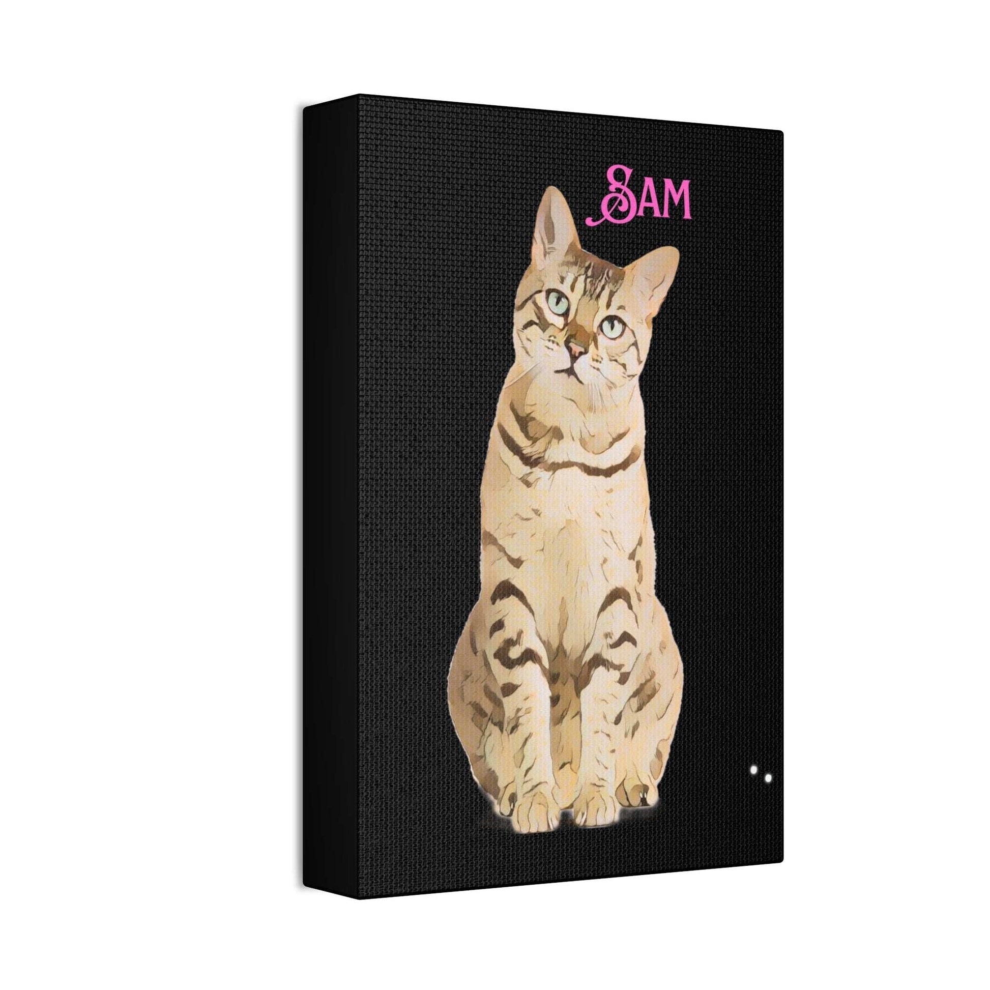 PAW-sonalized Black Canvas Print | Upload Photo~Choose size - Purrfect Pet Haven