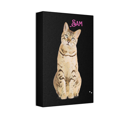 PAW-sonalized Black Canvas Print | Upload Photo~Choose size - Purrfect Pet Haven