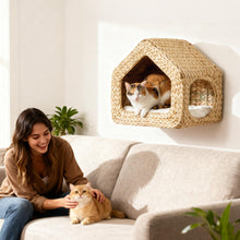 Seagrass Sky Pod - Wall Mounted Cat Hideaway - Purrfect Pet Haven