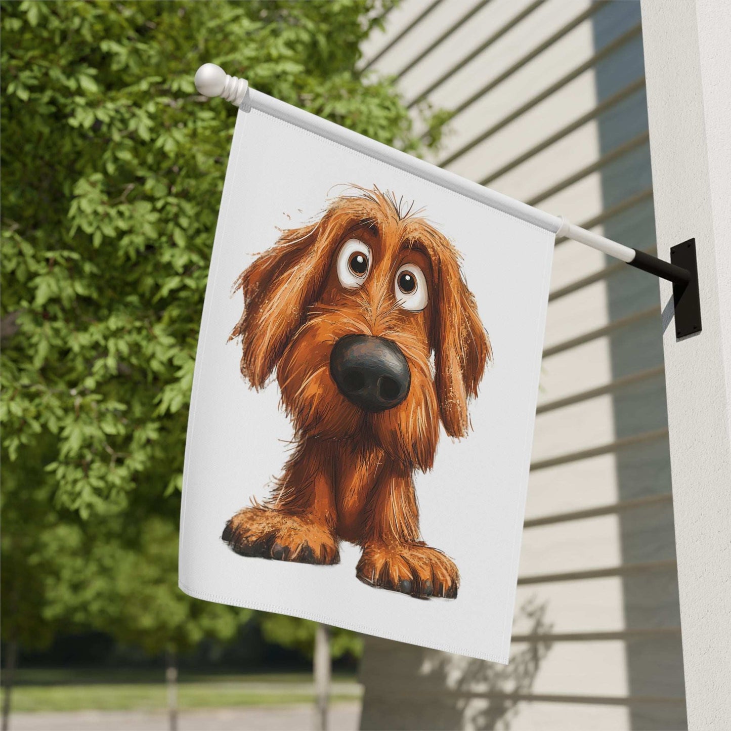 Playful Dog Garden Banner | Cute Pet Decor for Home & Garden | Purrfect Pet Haven