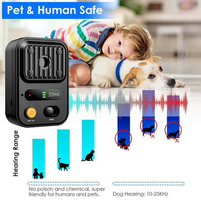 Anti Barking Device For Dogs - Rechargeable Ultrasonic Control - Purrfect Pet Haven