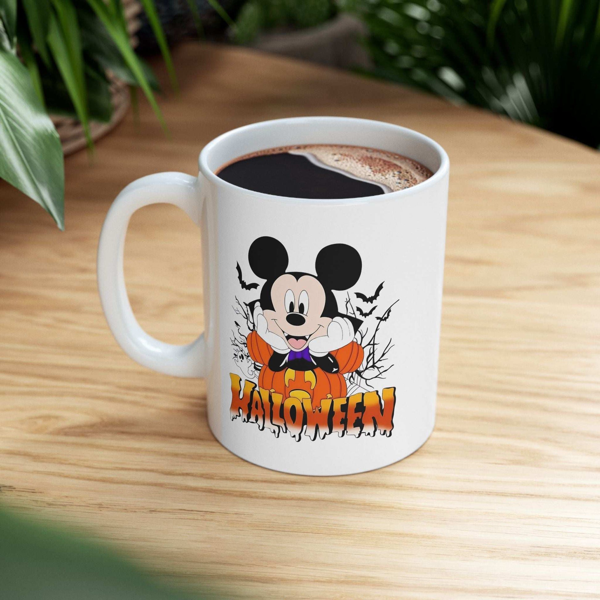 Halloween Ceramic Mug, Spooky Coffee Cup, Trick or Treat Drinkware - Purrfect Pet Haven