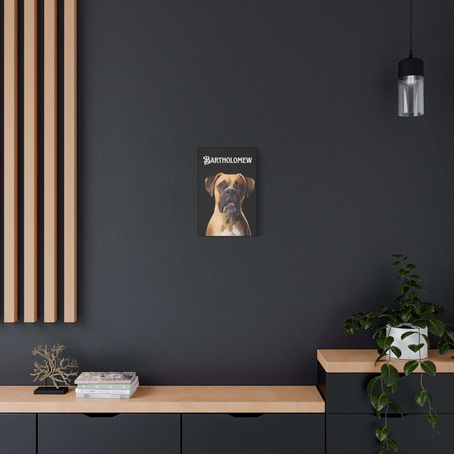 Personalized Dog Canvas Art - Custom Pet Portrait of Bartholomew | Purrfect Pet Haven