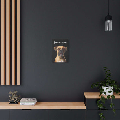 Personalized Dog Canvas Art - Custom Pet Portrait of Bartholomew | Purrfect Pet Haven