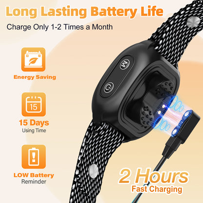 Dog Anti-Bark Collar - LED Display with 4 Modes