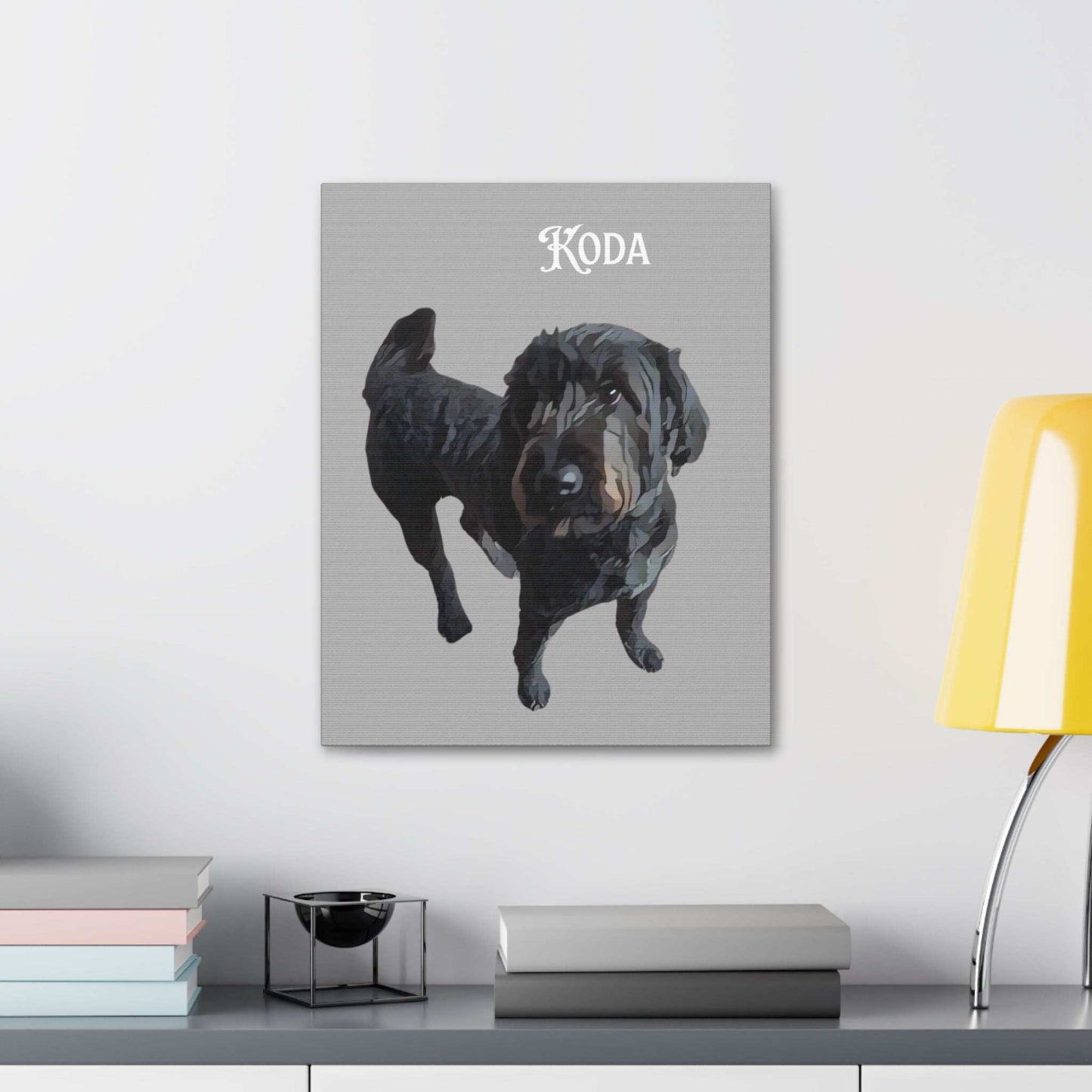 PAW-sonalized Light Grey Canvas Print | Upload Photo~Choose size - Purrfect Pet Haven