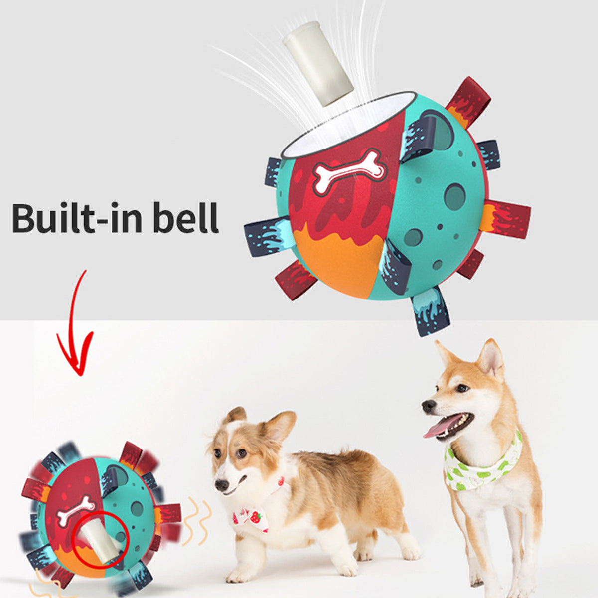 Dog Soccer Ball - Interactive Tug Toy with Straps - Purrfect Pet Haven