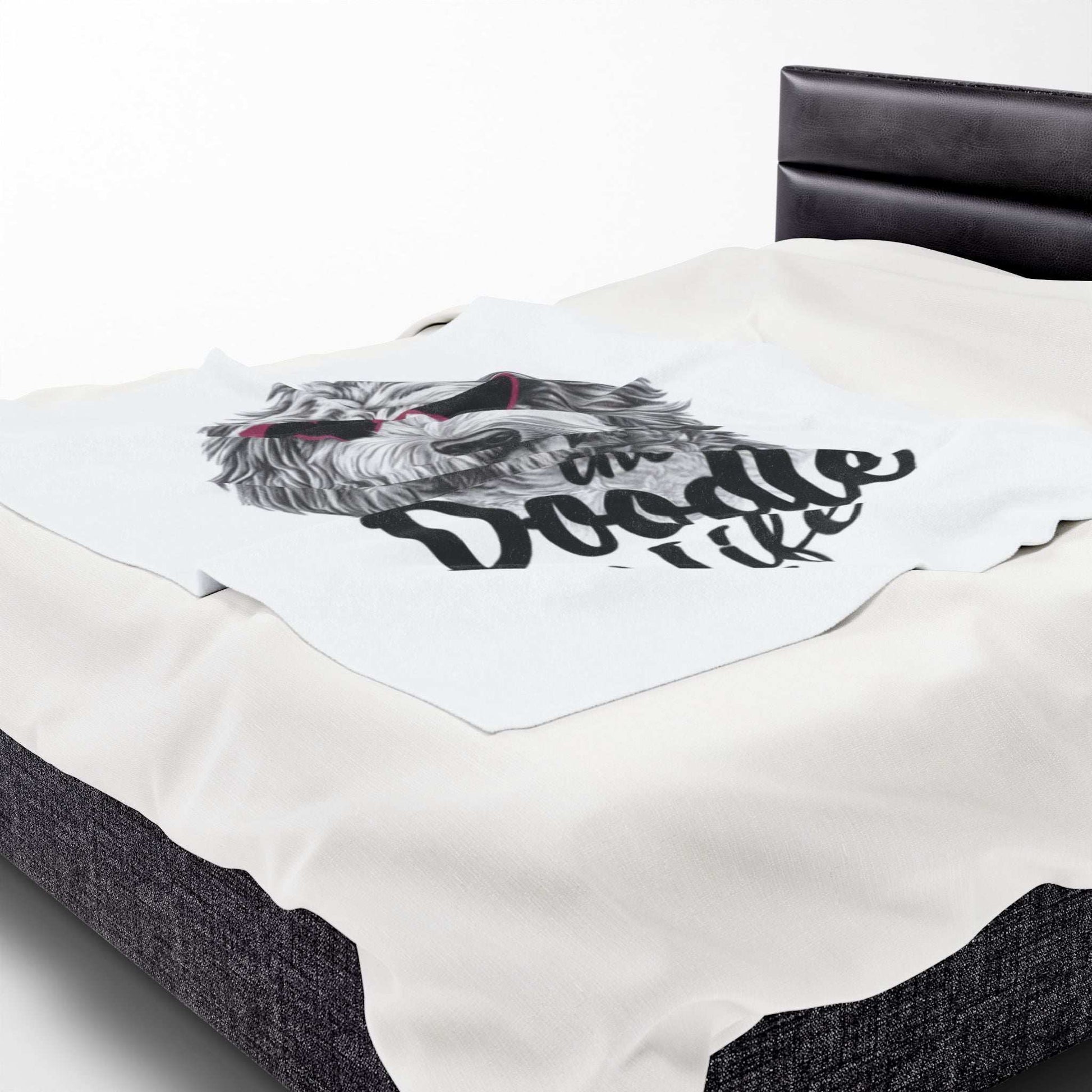Doodle Life Plush Blanket - Cozy Goldendoodle Lover Gift - Purrfect Pet Haven