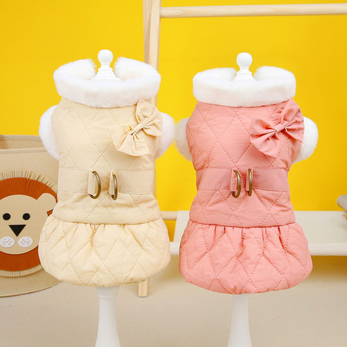 Butterfly Dreams Dress - Small Dog Cotton-Padded Outfit - Purrfect Pet Haven