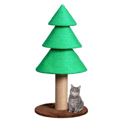 Christmas Tree Cat Scratcher - 31.5" Sisal Scratching Post - Purrfect Pet Haven