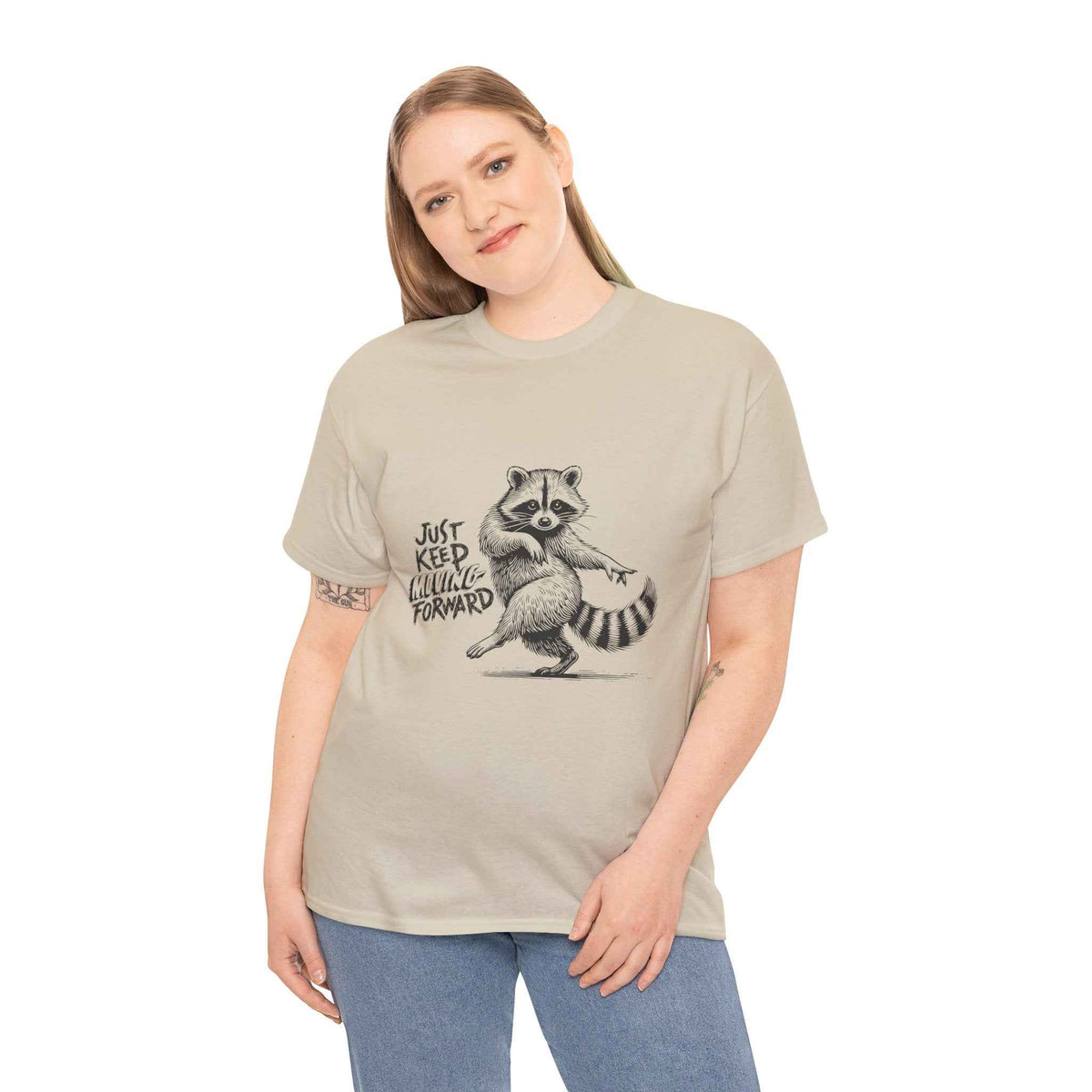Raccoon 'Just Keep Shuffleing Forward' Tee