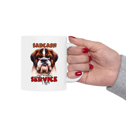Funny Sarcasm a Service I Offer - Ceramic Coffee Mug - Purrfect Pet Haven