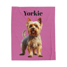 Yorkie Plush Blanket - Soft Velveteen Throw for Dog Lovers - Purrfect Pet Haven