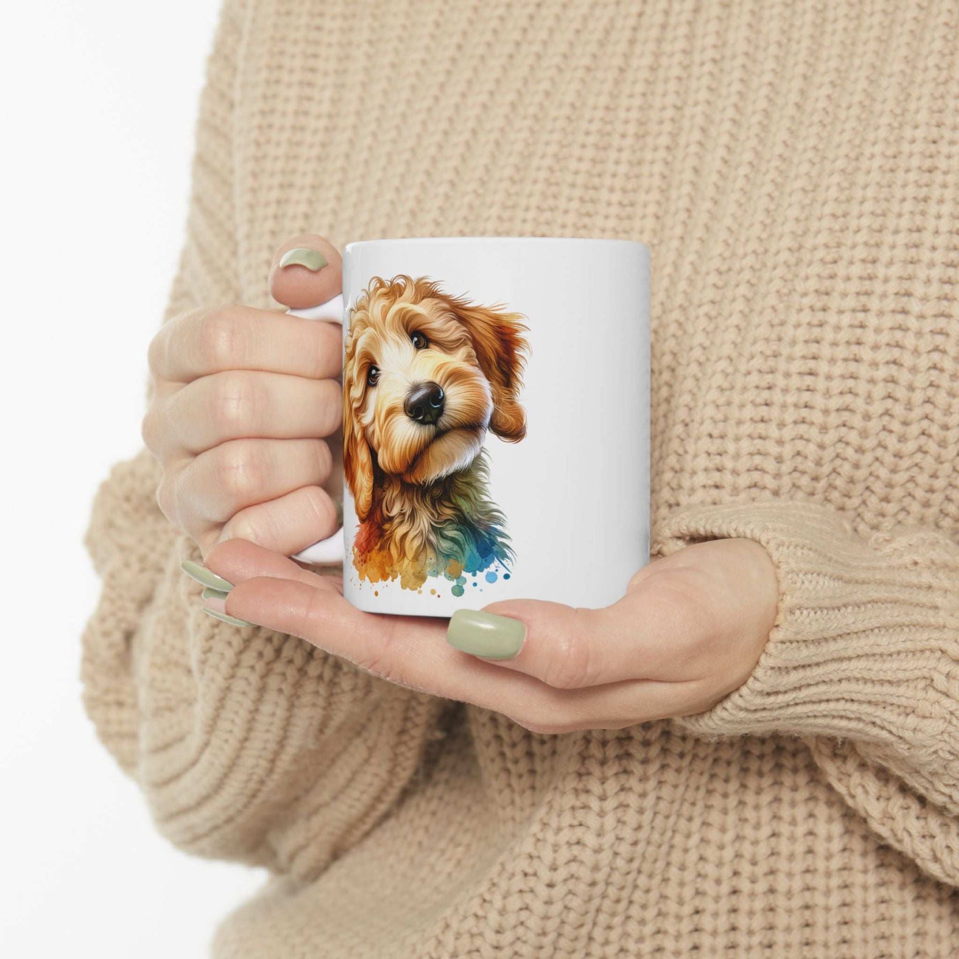 Cute Goldendoodle Dog Lovers Ceramic Mug - 11oz & 15oz - Perfect Gift for Doodle Owners - Purrfect Pet Haven