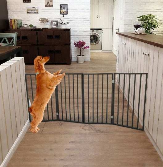 Pet Gate Dog Gate For Doorways - Foldable Safety Barrier - Purrfect Pet Haven