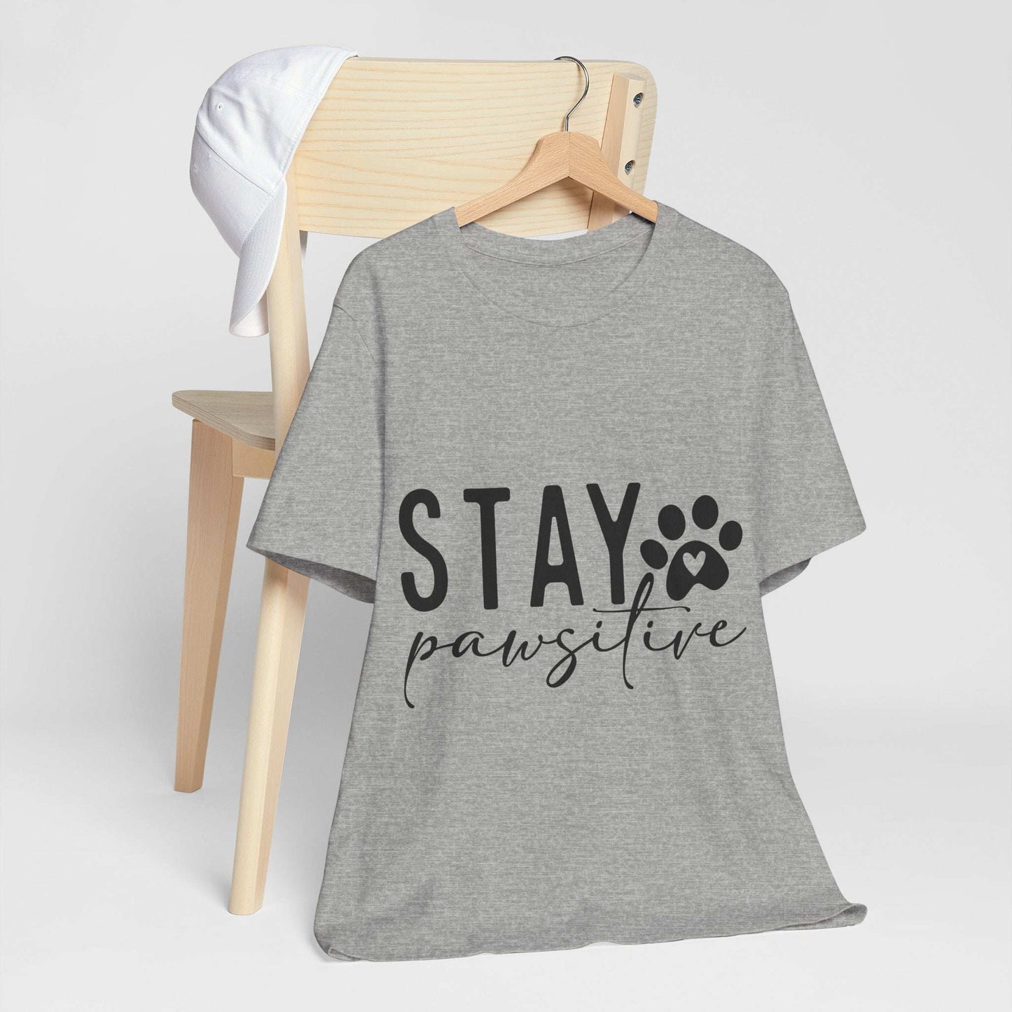 Stay Pawsitive Unisex Tee - Purrfect Pet Haven