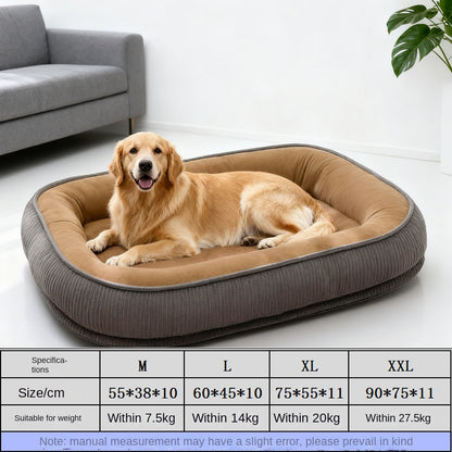 Dog House Winter Warm Removable Washable All-Season Dog Cage Dog Bed Cat Bed Pet Dog House Semi-Enclosed Cat Pad