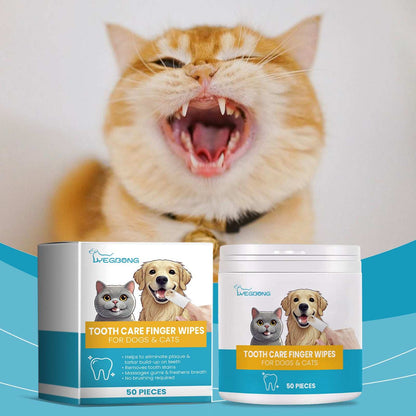 Pet Cleaning Teeth, Dental Plaque, Cleansing Repair, Refreshing Care Finger Cots - Purrfect Pet Haven