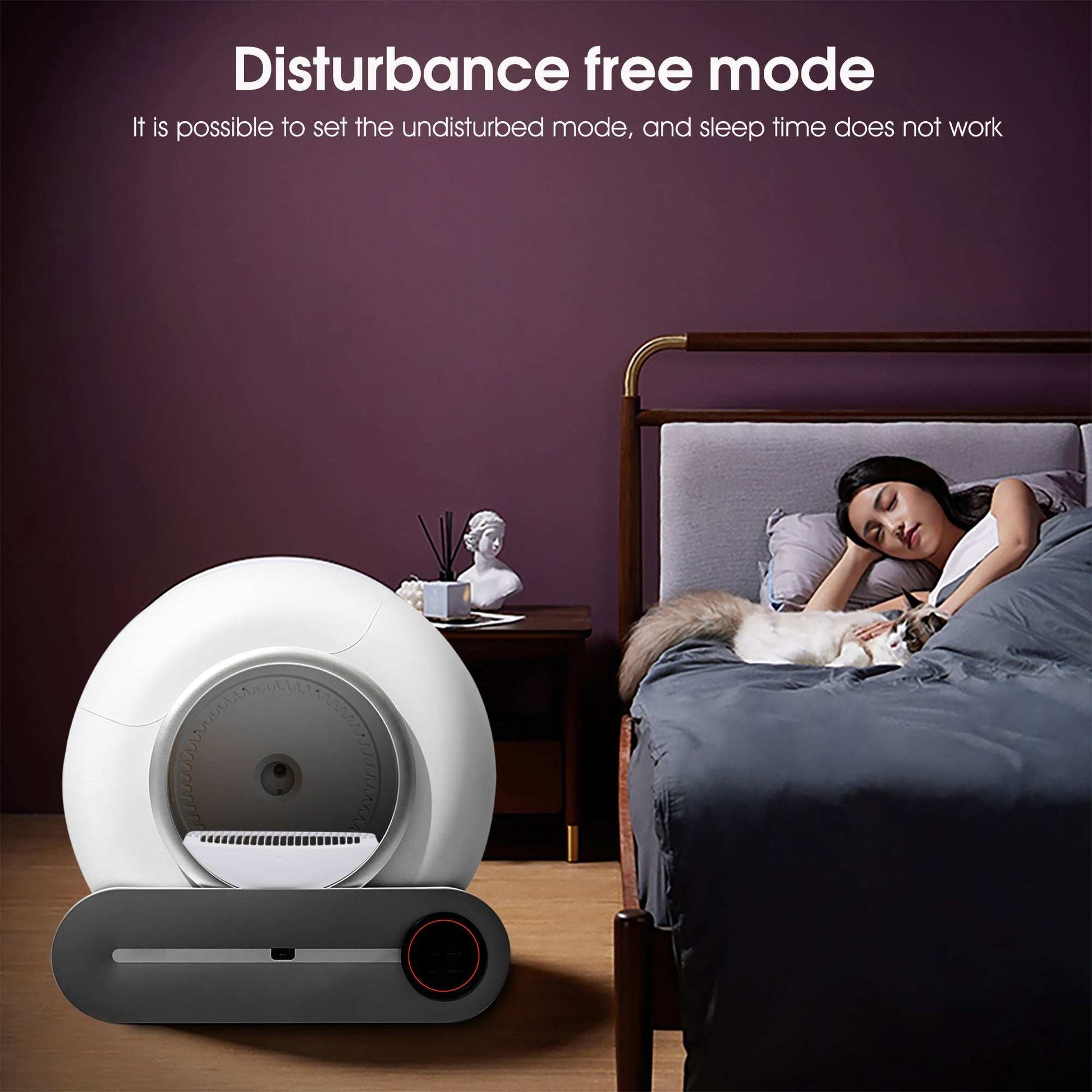 Self-cleaning Litter Box, Automatic Scooping And Deodorization, App Control Supports 2.4G WiFi, Intelligent Automatic Litter Box With Padding - Purrfect Pet Haven