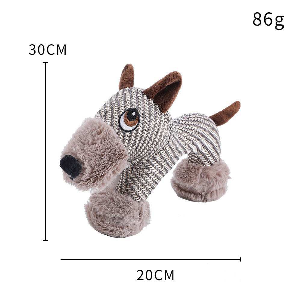 Large Plush Stuffed Animal Interactive Squeaky Dog Chew Toy - Purrfect Pet Haven