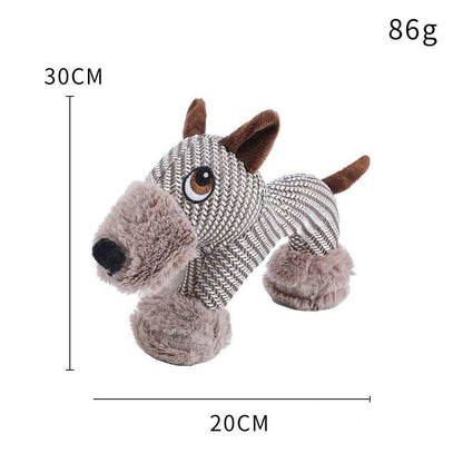 Large Plush Stuffed Animal Interactive Squeaky Dog Chew Toy - Purrfect Pet Haven