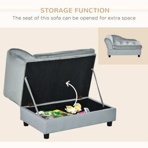 Luxury Small Dog Bed - Hidden Storage - Purrfect Pet Haven