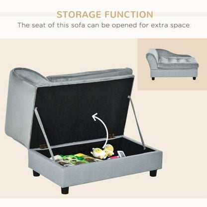 Luxury Small Dog Bed - Hidden Storage - Purrfect Pet Haven