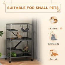 5-Tier Ferret Cage - 50" Tall with Rolling Wheels - Purrfect Pet Haven