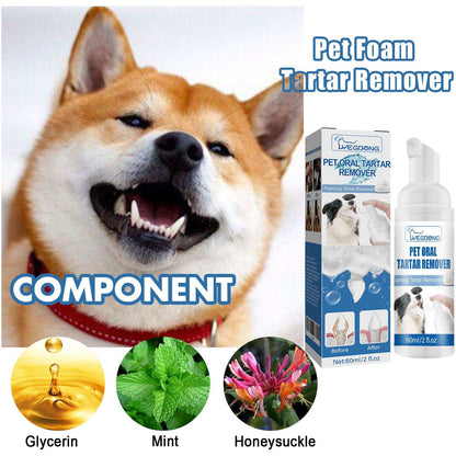Dental Foam Cleaner For Removing Calculus, Yellow Teeth, Bad Breath, Teeth Cleaning - Purrfect Pet Haven
