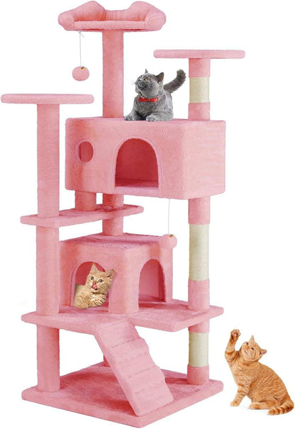 54 Inch Multi-Level Cat Tree Tower - Purrfect Pet Haven