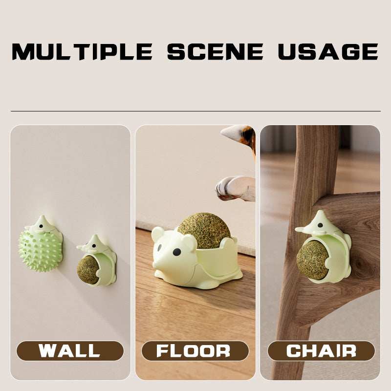 Wall-Mounted Cat Self-Groomer - Corner Massage Brush & Face Scratcher - Purrfect Pet Haven