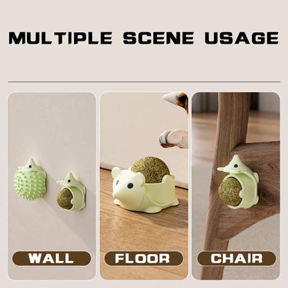 Wall-Mounted Cat Self-Groomer - Corner Massage Brush & Face Scratcher - Purrfect Pet Haven