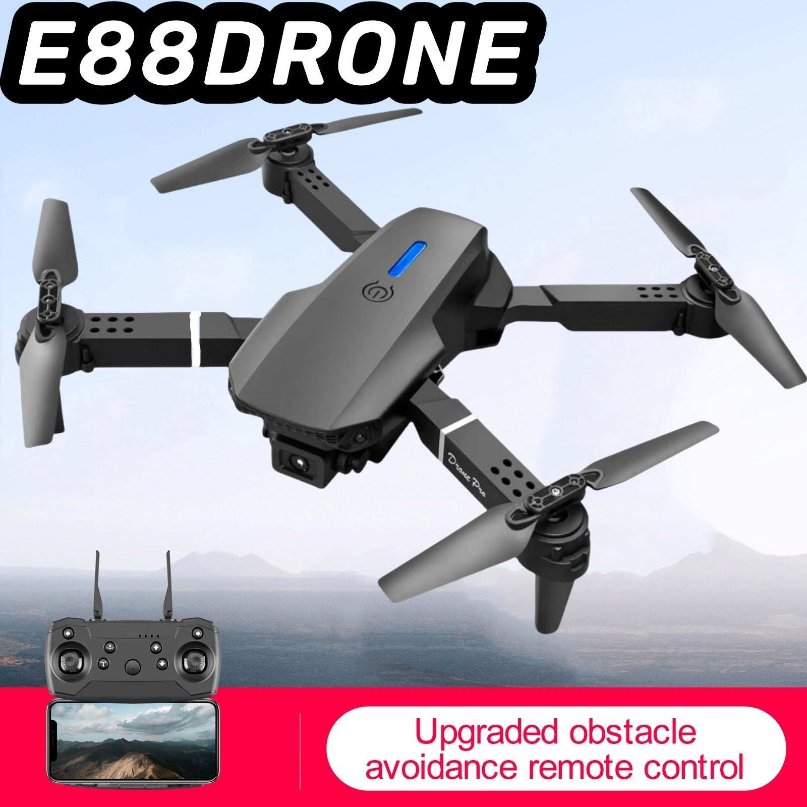 E88 Smart Pet Photography Drone - Foldable RC Camera Drone - Purrfect Pet Haven