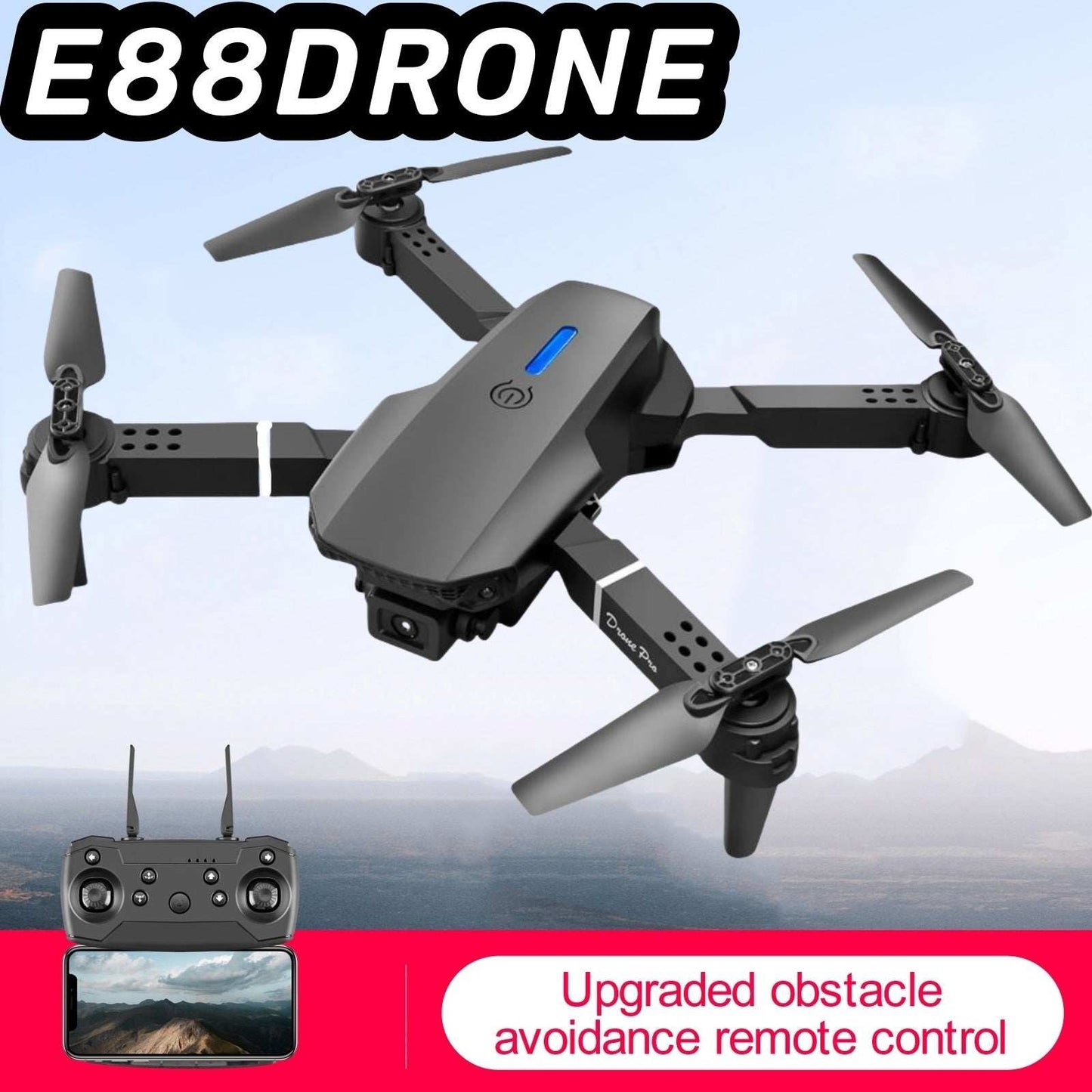 E88 Smart Pet Photography Drone - Foldable RC Camera Drone - Purrfect Pet Haven