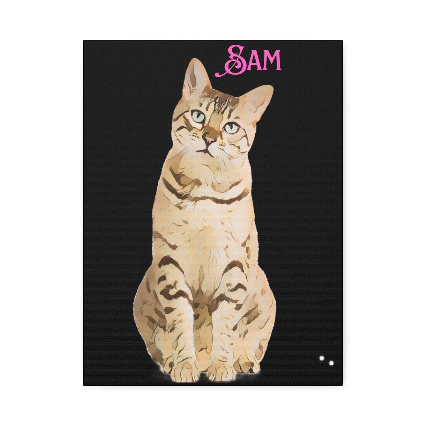 PAW-sonalized Black Canvas Print | Upload Photo~Choose size - Purrfect Pet Haven