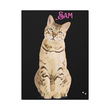 PAW-sonalized Black Canvas Print | Upload Photo~Choose size - Purrfect Pet Haven