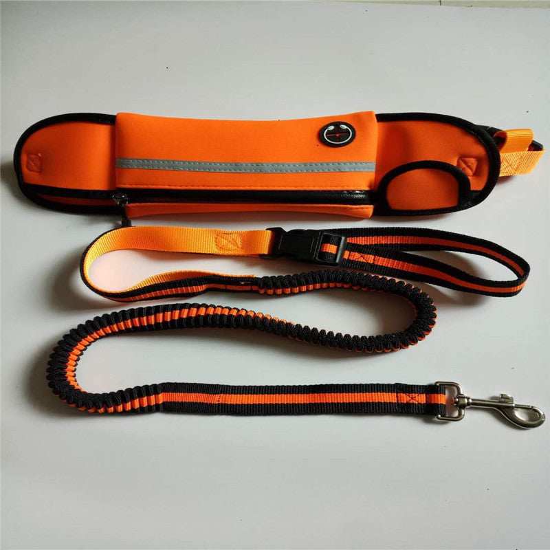 Waterproof Reflective Sports Running Pet Waist Bag with Traction Rope Leash - Purrfect Pet Haven