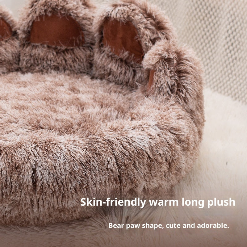 Pet Bed - Round Plush Thickened for Dogs & Cats - Purrfect Pet Haven