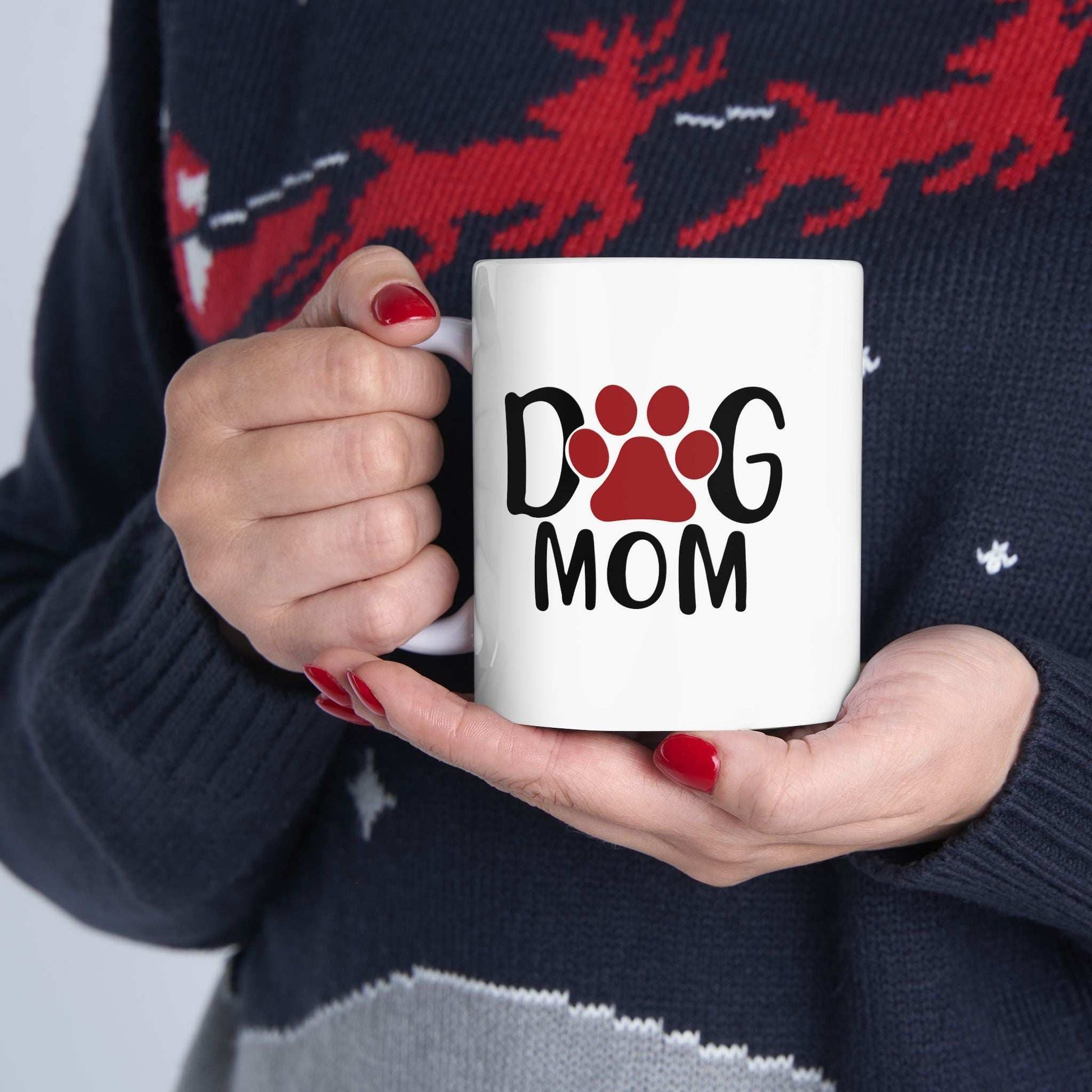 Dog Mom Ceramic Mug - Perfect Gift for Pet Lovers - Purrfect Pet Haven