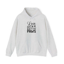 Love Has Four Paws Hoodie – Cozy Unisex Sweatshirt for Pet Lovers - Purrfect Pet Haven