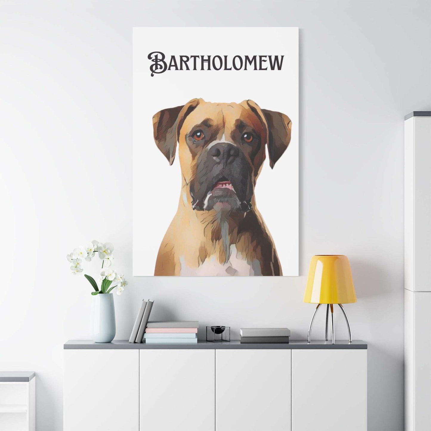 PAW-sonalized White Canvas Print | Upload Photo~Choose size - Purrfect Pet Haven