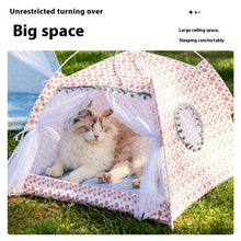Portable Cat Tent Nest with Summer Bug Screen - Purrfect Pet Haven