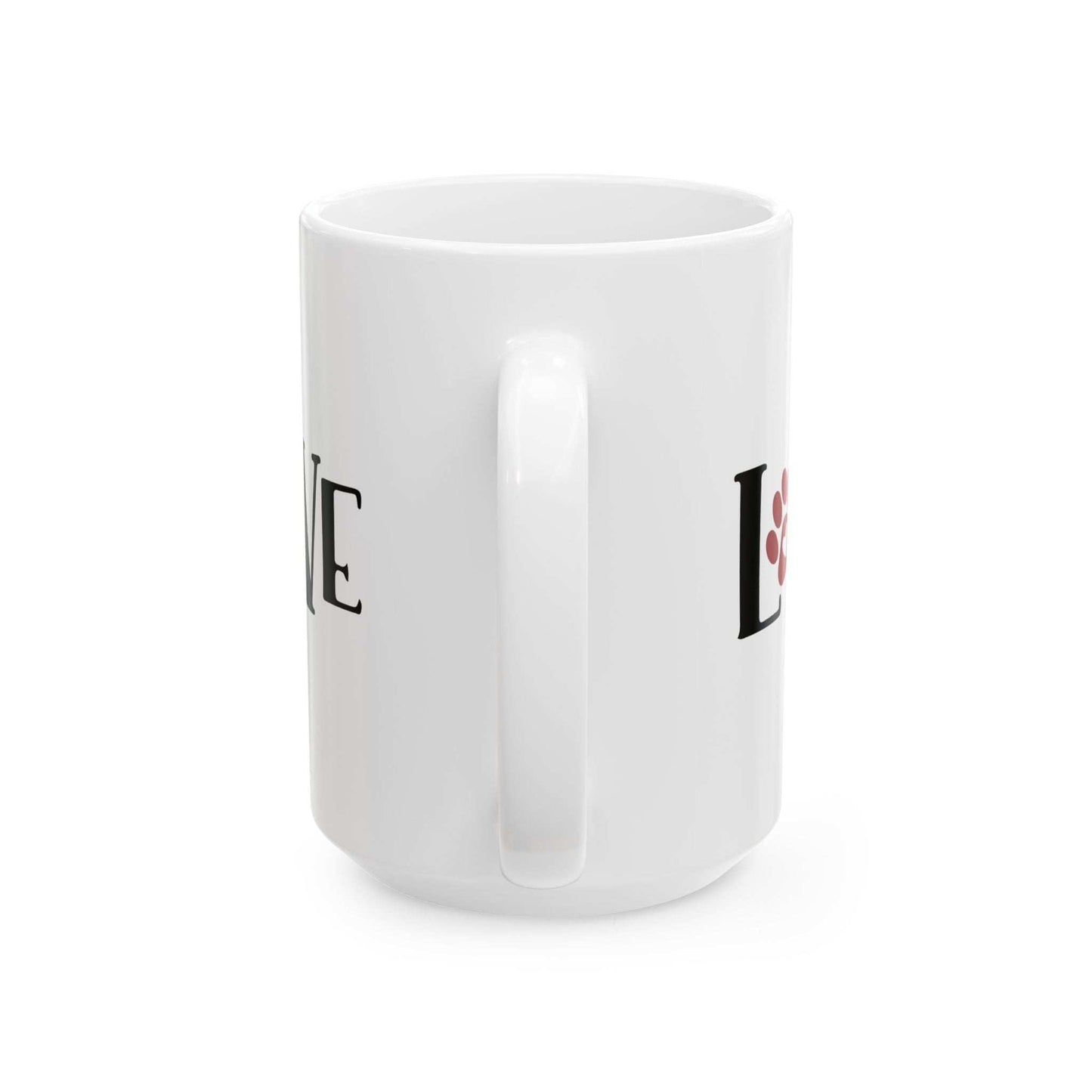 Love Ceramic Mug - 11oz & 15oz - Perfect Gift for All Dog Lovers - Purrfect Pet Haven