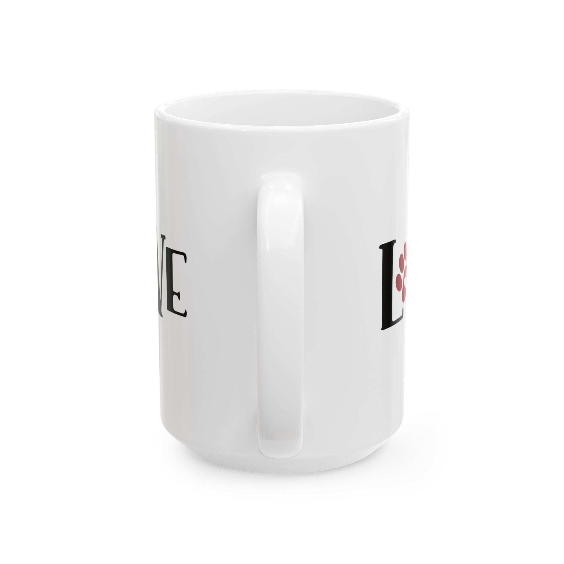 Love Ceramic Mug - 11oz & 15oz - Perfect Gift for All Dog Lovers - Purrfect Pet Haven
