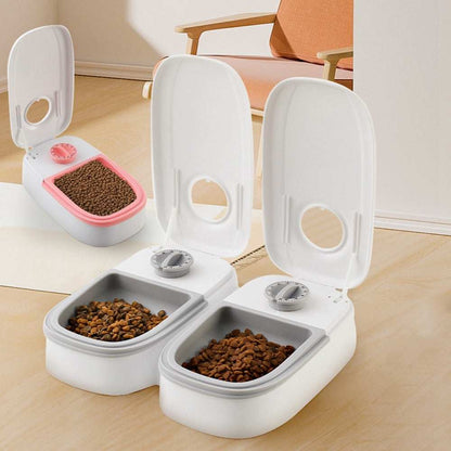 Automatic Pet Feeder Smart Food Dispenser For Cats Dogs Timer Stainless Steel Bowl Auto Dog Cat Pet Feeding Pets Supplies - Purrfect Pet Haven